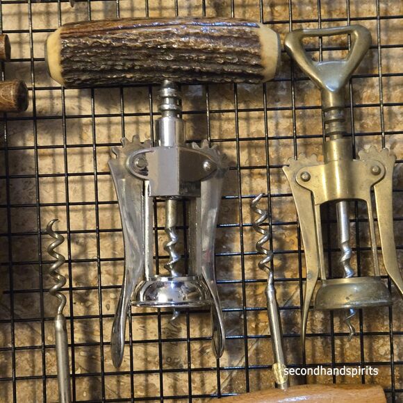 Lot of 8 Vintage Corkscrew, Wine Bottle Openers, Bottle Screw, Cork Puller - Picture 5 of 11